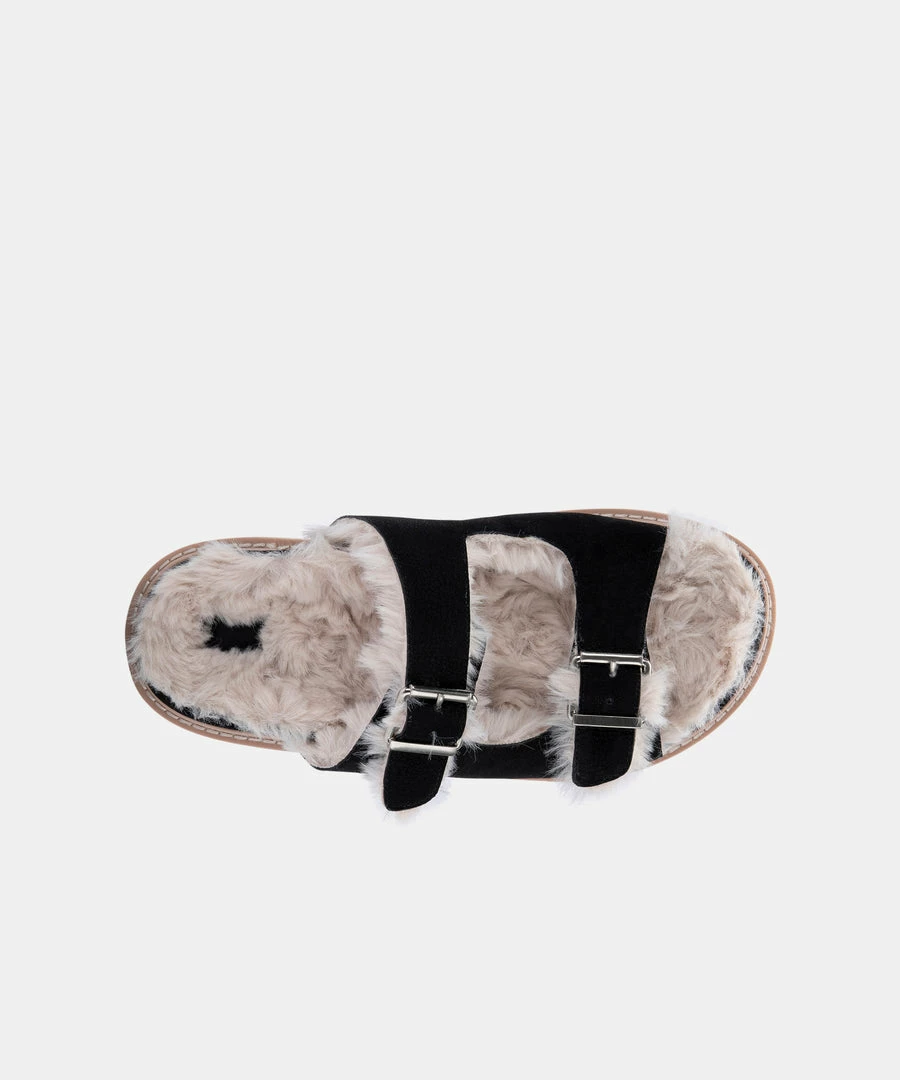 DOLCEVITA NEELO SANDALS BLACK NUBUCK