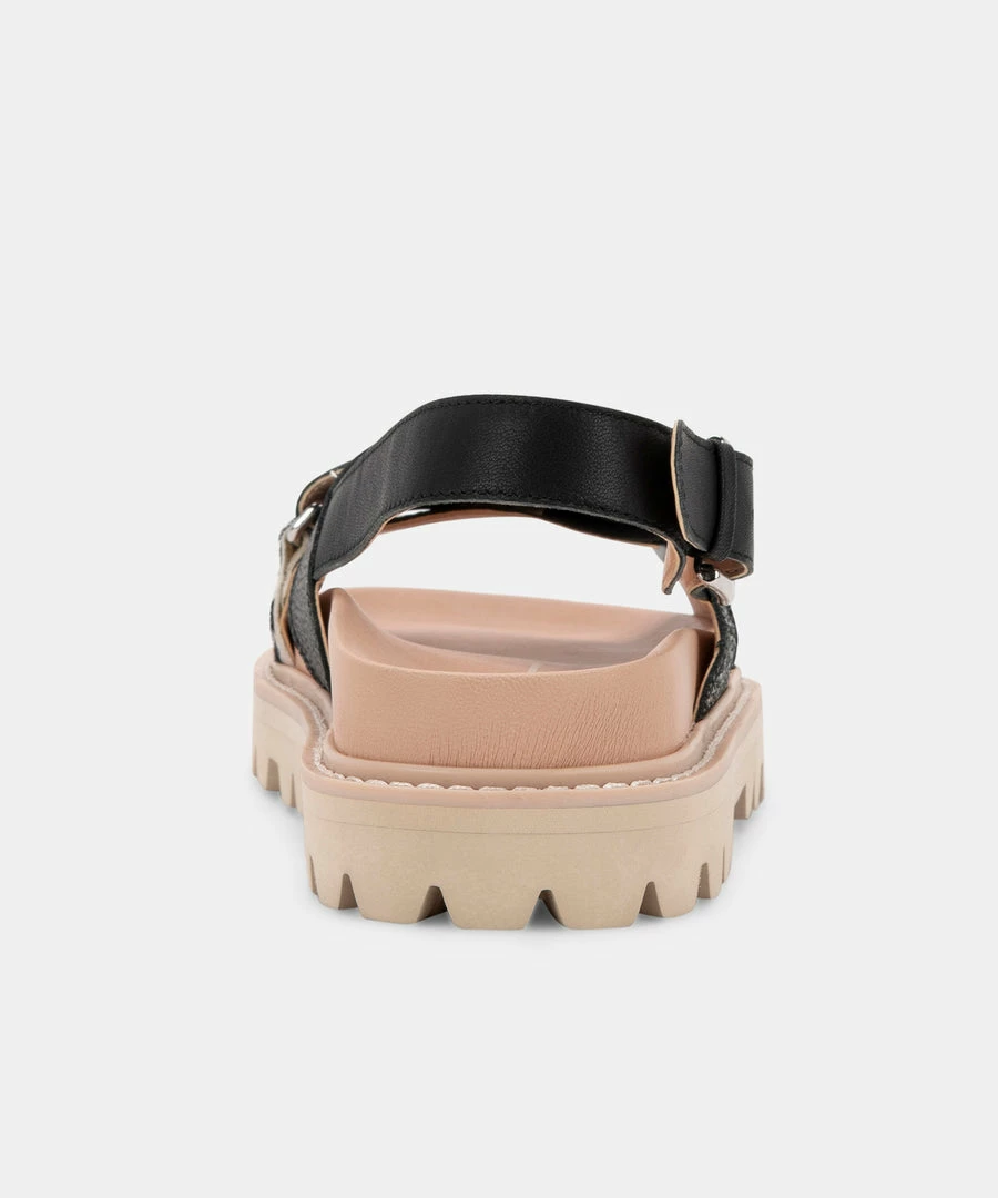 DOLCEVITA NILES SANDALS BLACK MULTI LEATHER