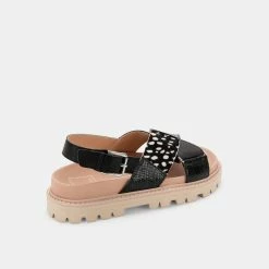 DOLCEVITA NILES SANDALS BLACK MULTI LEATHER