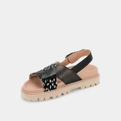 DOLCEVITA NILES SANDALS BLACK MULTI LEATHER