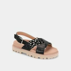 DOLCEVITA NILES SANDALS BLACK MULTI LEATHER
