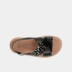 DOLCEVITA NILES SANDALS BLACK MULTI LEATHER