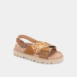 DOLCEVITA NILES SANDALS CARAMEL MULTI LEATHER