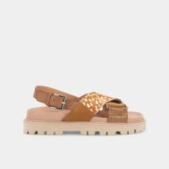 DOLCEVITA NILES SANDALS CARAMEL MULTI LEATHER