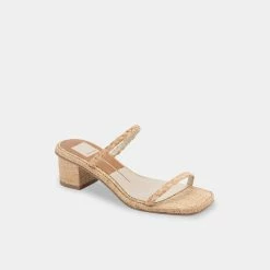 DOLCEVITA RIYA SANDALS LT NATURAL RAFFIA