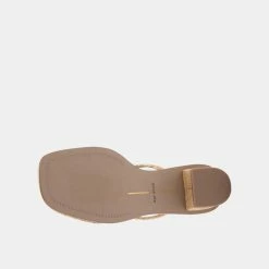 DOLCEVITA RIYA SANDALS LT NATURAL RAFFIA