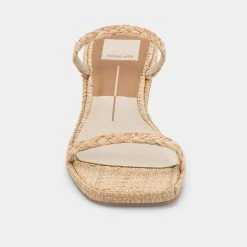 DOLCEVITA RIYA SANDALS LT NATURAL RAFFIA