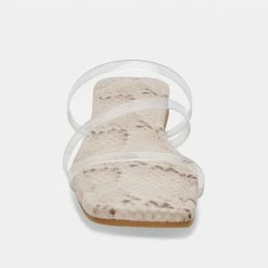 DOLCEVITA VINNY VINYL SANDALS CRYSTAL VINYL