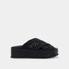 DOLCEVITA WINONA SANDALS BLACK WOVEN