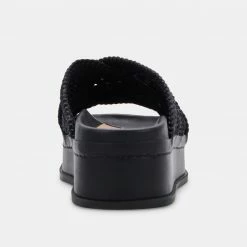 DOLCEVITA WINONA SANDALS BLACK WOVEN