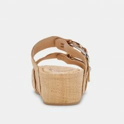DOLCEVITA CICI SANDALS LT NATURAL RAFFIA