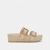 DOLCEVITA CORYN SANDALS NATURAL RAFFIA