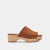 DOLCEVITA SANDALS DORADO MULES SADDLE SUEDE