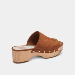 DOLCEVITA SANDALS DORADO MULES SADDLE SUEDE