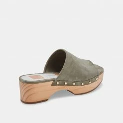 DOLCEVITA SANDALS DORADO MULES SAGE SUEDE
