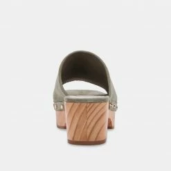 DOLCEVITA SANDALS DORADO MULES SAGE SUEDE