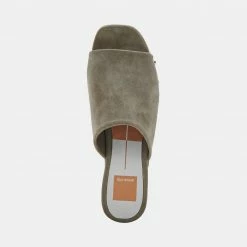 DOLCEVITA SANDALS DORADO MULES SAGE SUEDE