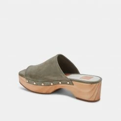 DOLCEVITA SANDALS DORADO MULES SAGE SUEDE