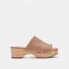 DOLCEVITA SANDALS DORADO MULES TAUPE SUEDE