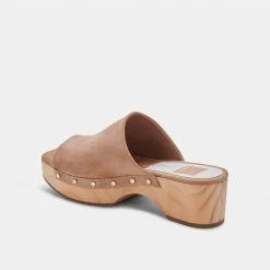 DOLCEVITA SANDALS DORADO MULES TAUPE SUEDE