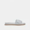 DOLCEVITA GRAZIE SANDALS SILVER METALLIC STELLA SUEDE