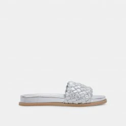DOLCEVITA GRAZIE SANDALS SILVER METALLIC STELLA SUEDE
