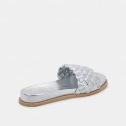 DOLCEVITA GRAZIE SANDALS SILVER METALLIC STELLA SUEDE