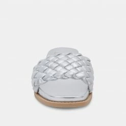 DOLCEVITA GRAZIE SANDALS SILVER METALLIC STELLA SUEDE