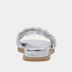DOLCEVITA GRAZIE SANDALS SILVER METALLIC STELLA SUEDE