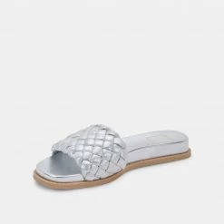 DOLCEVITA GRAZIE SANDALS SILVER METALLIC STELLA SUEDE