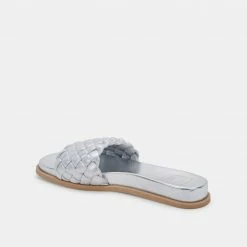 DOLCEVITA GRAZIE SANDALS SILVER METALLIC STELLA SUEDE