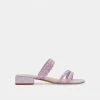 DOLCEVITA HAIZE RAFFIA SANDALS LILAC RAFFIA