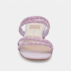 DOLCEVITA HAIZE RAFFIA SANDALS LILAC RAFFIA