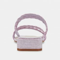 DOLCEVITA HAIZE RAFFIA SANDALS LILAC RAFFIA