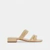 DOLCEVITA HAIZE RAFFIA SANDALS VANILLA RAFFIA