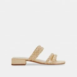 DOLCEVITA HAIZE RAFFIA SANDALS VANILLA RAFFIA