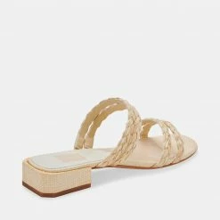 DOLCEVITA HAIZE RAFFIA SANDALS VANILLA RAFFIA