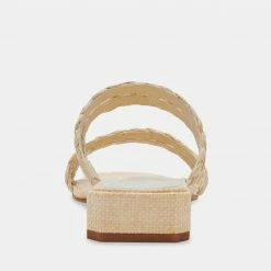 DOLCEVITA HAIZE RAFFIA SANDALS VANILLA RAFFIA