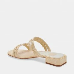 DOLCEVITA HAIZE RAFFIA SANDALS VANILLA RAFFIA