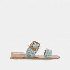 DOLCEVITA PEIO SANDALS MINT RAFFIA