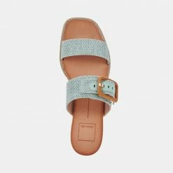 DOLCEVITA PEIO SANDALS MINT RAFFIA