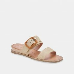DOLCEVITA PEIO SANDALS WHEAT RAFFIA