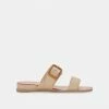 DOLCEVITA PEIO SANDALS WHEAT RAFFIA