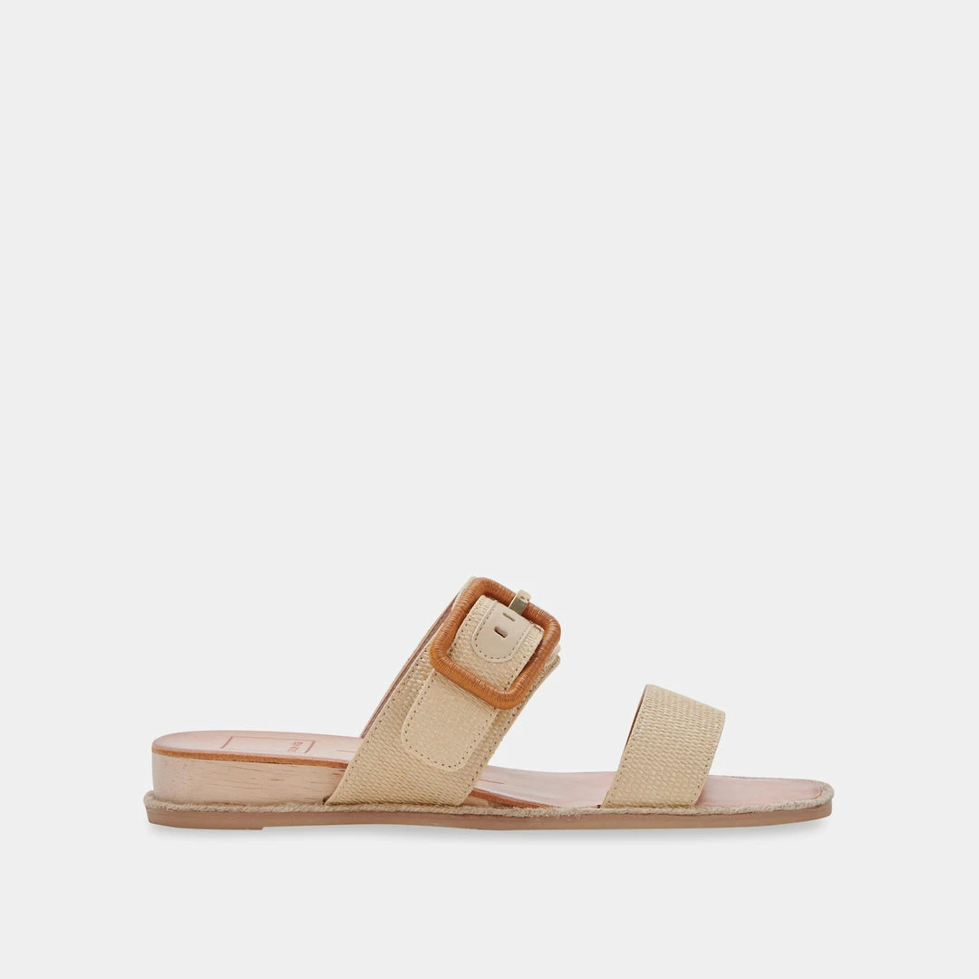 DOLCEVITA PEIO SANDALS WHEAT RAFFIA