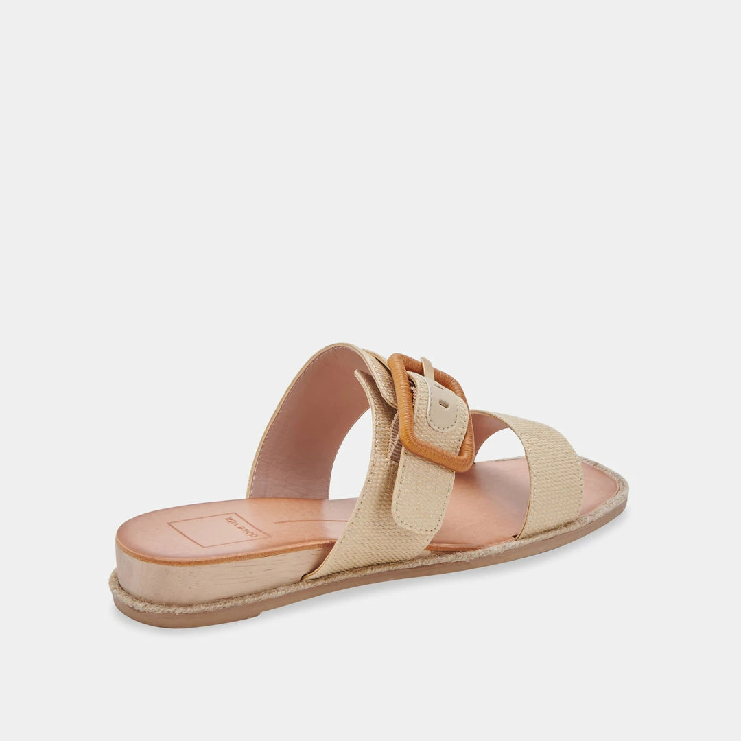 DOLCEVITA PEIO SANDALS WHEAT RAFFIA