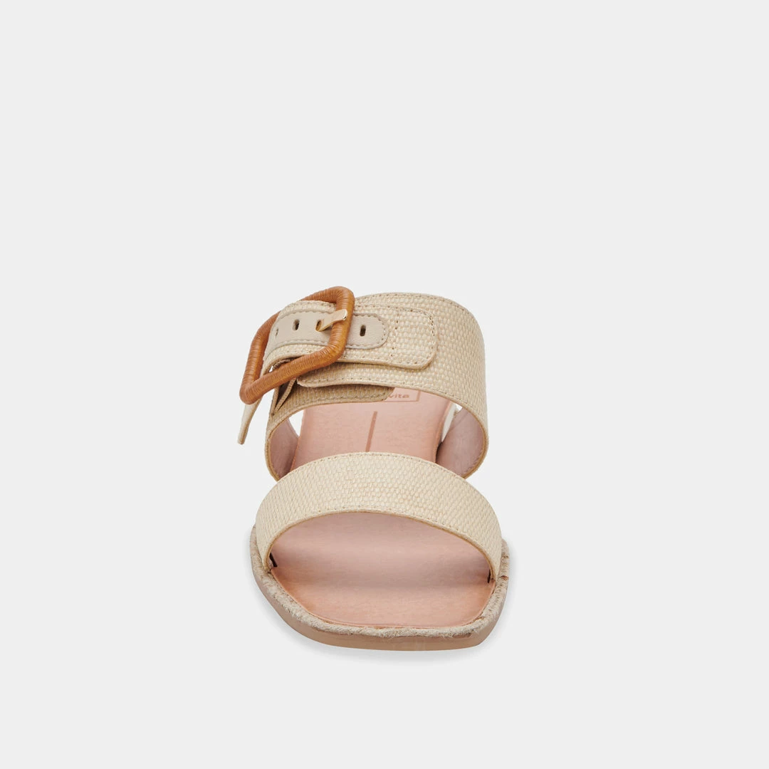 DOLCEVITA PEIO SANDALS WHEAT RAFFIA