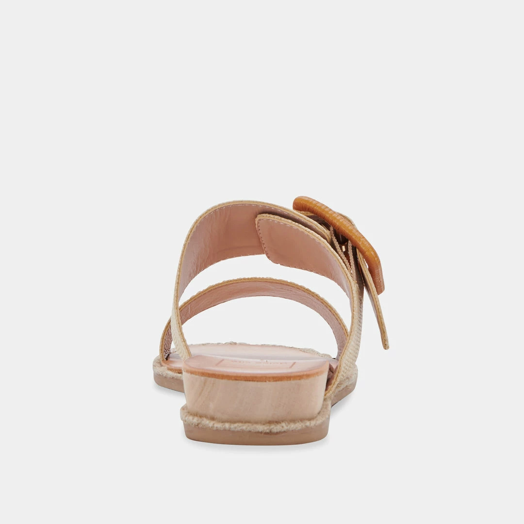 DOLCEVITA PEIO SANDALS WHEAT RAFFIA