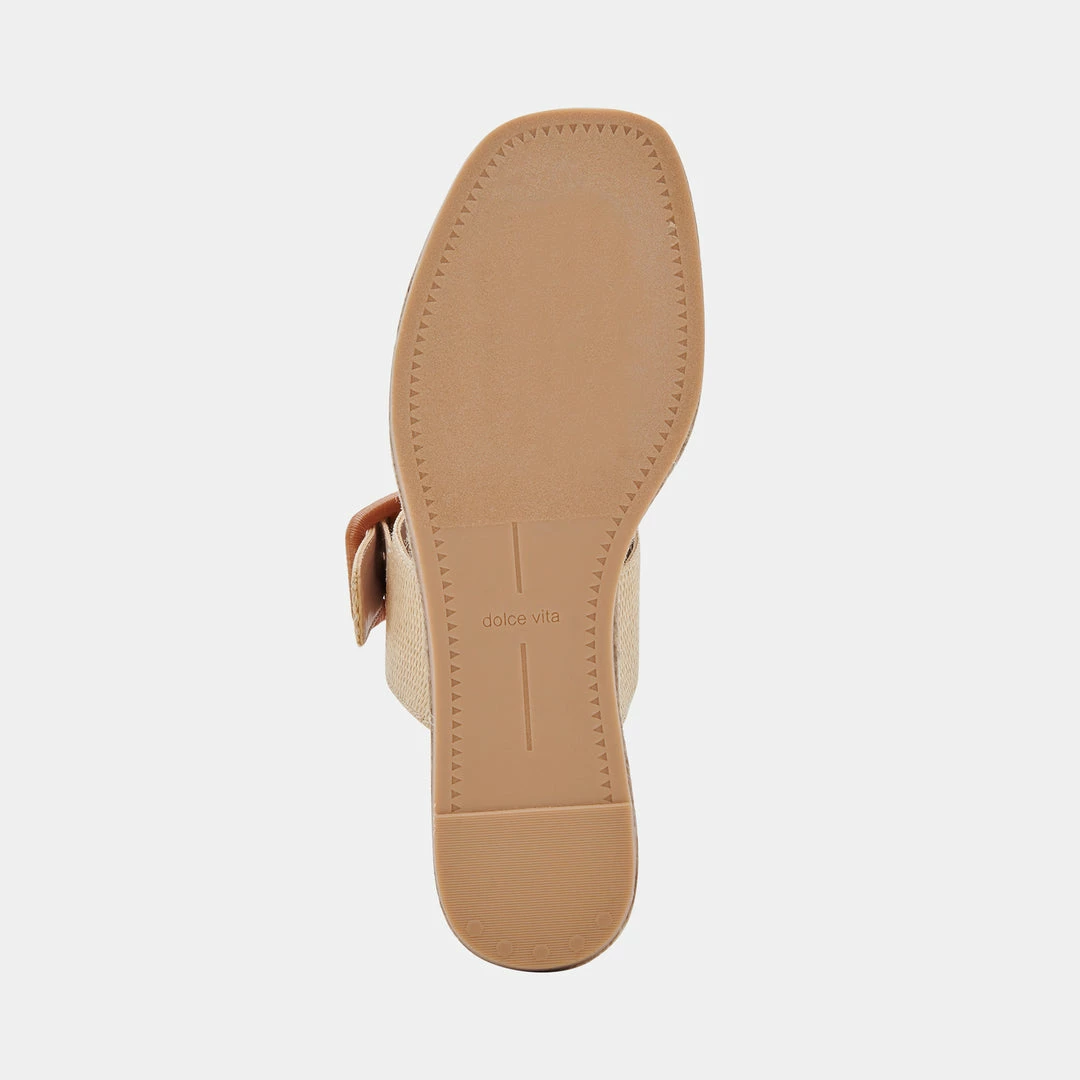DOLCEVITA PEIO SANDALS WHEAT RAFFIA