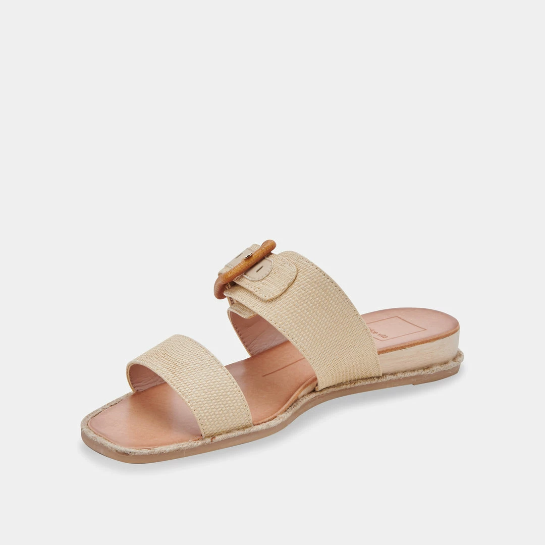 DOLCEVITA PEIO SANDALS WHEAT RAFFIA