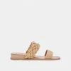 DOLCEVITA PERSEY SANDALS LT NATURAL RAFFIA